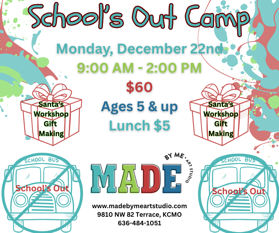 School's Out Camp Mon., Dec. 22nd