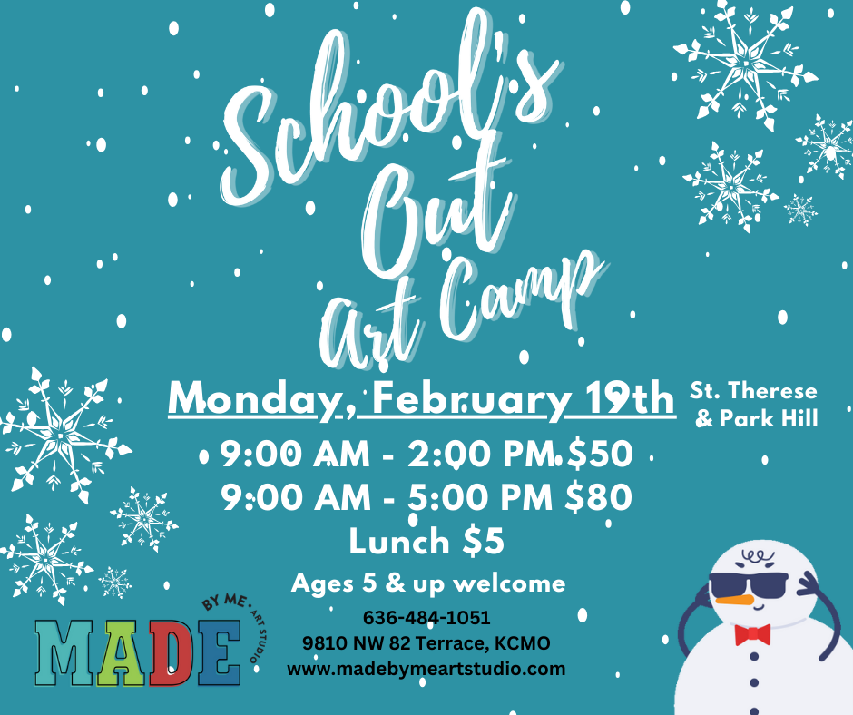 School's Out Camp Mon., Feb. 19th 9-2