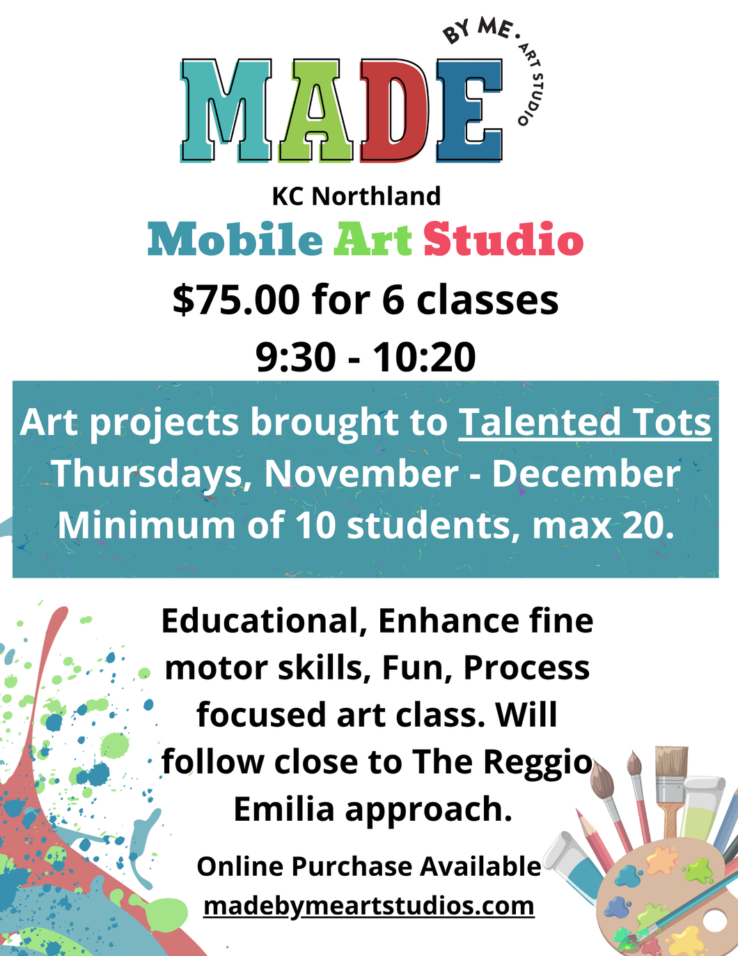 Talented Tots Parkville Mobile Art