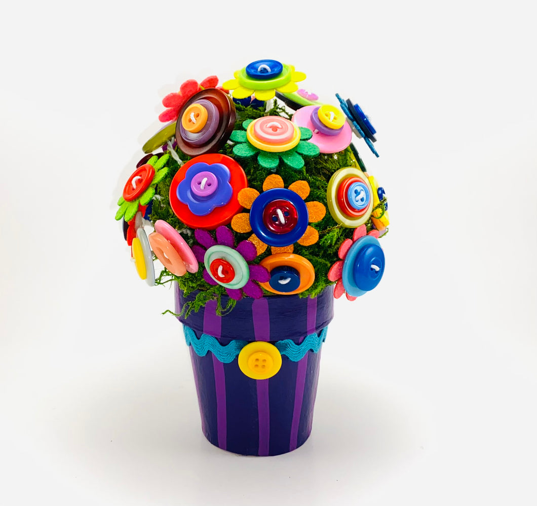 GRAB N GO: Button Flower Pot